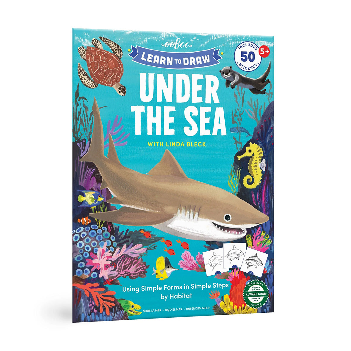 eeBoo Learn to Draw Under the Sea Activity Book