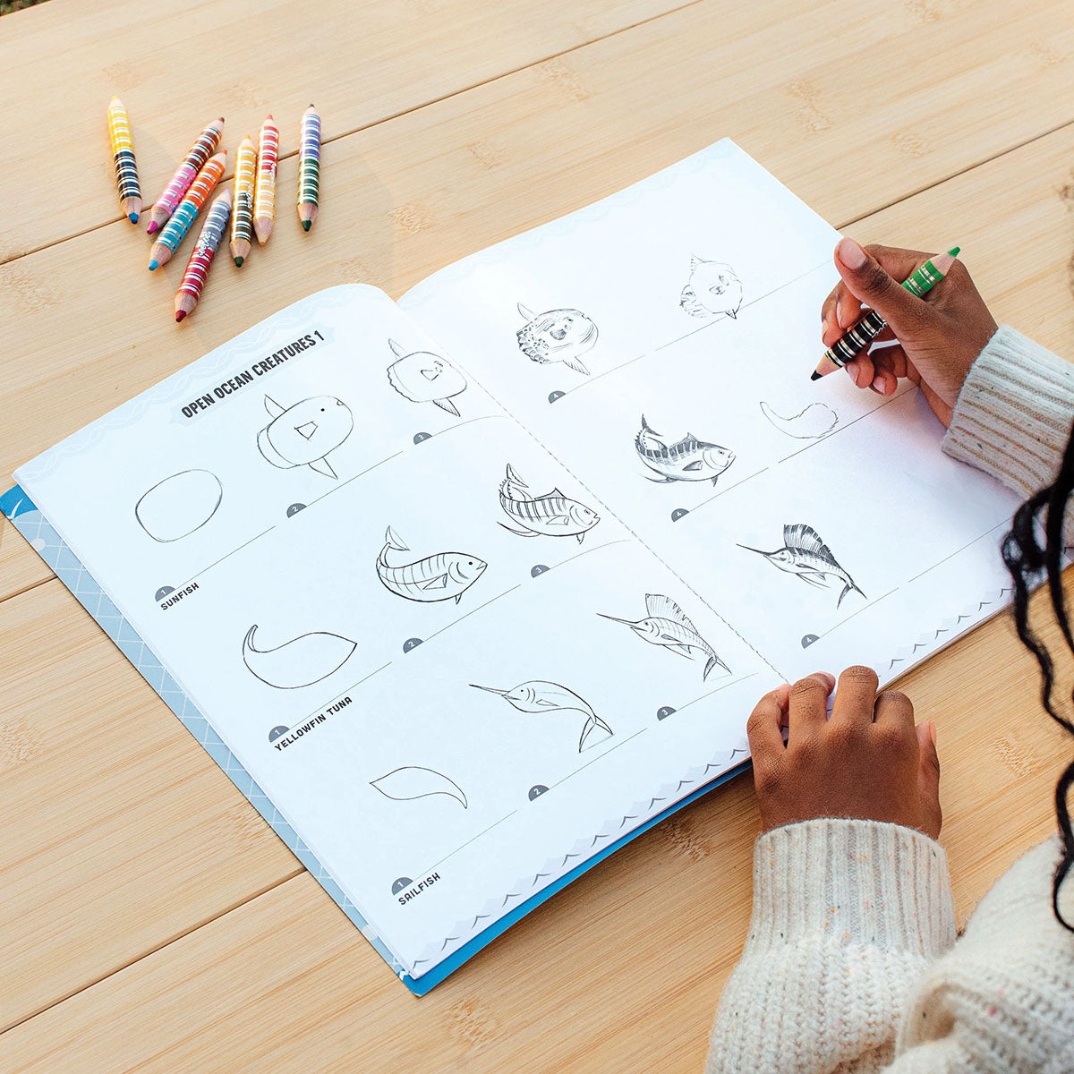 eeBoo Learn to Draw Under the Sea Activity Book