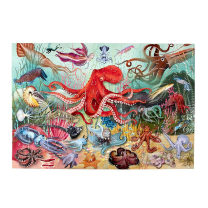 eeBoo Love of Octopuses 100-Piece Jigsaw Puzzle
