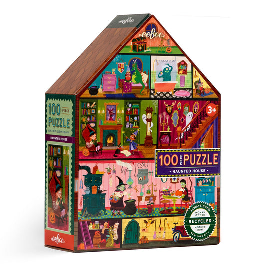 eeBoo Haunted House 100 Piece Puzzle