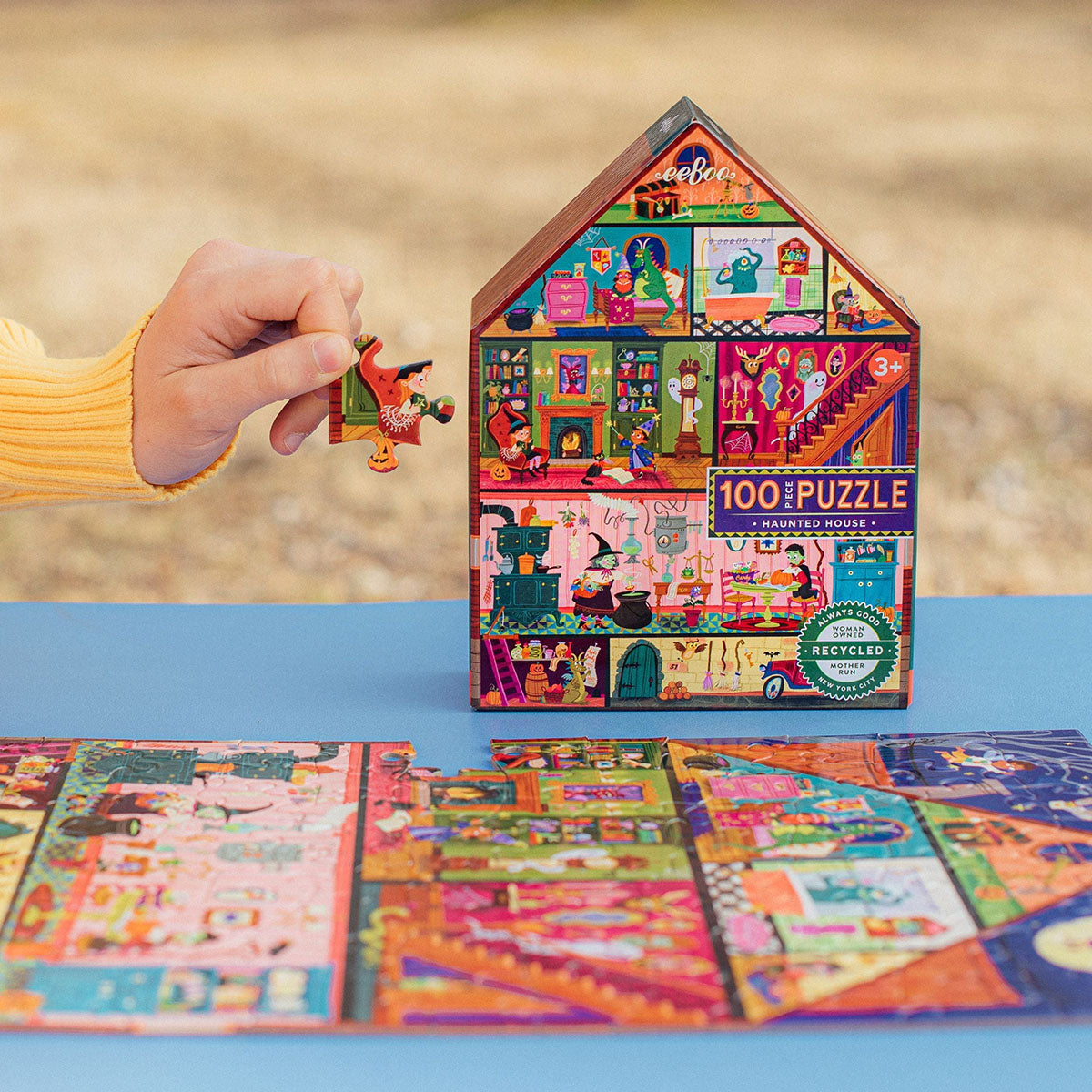 eeBoo Haunted House 100 Piece Puzzle