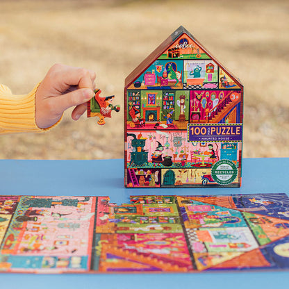 eeBoo Haunted House 100 Piece Puzzle