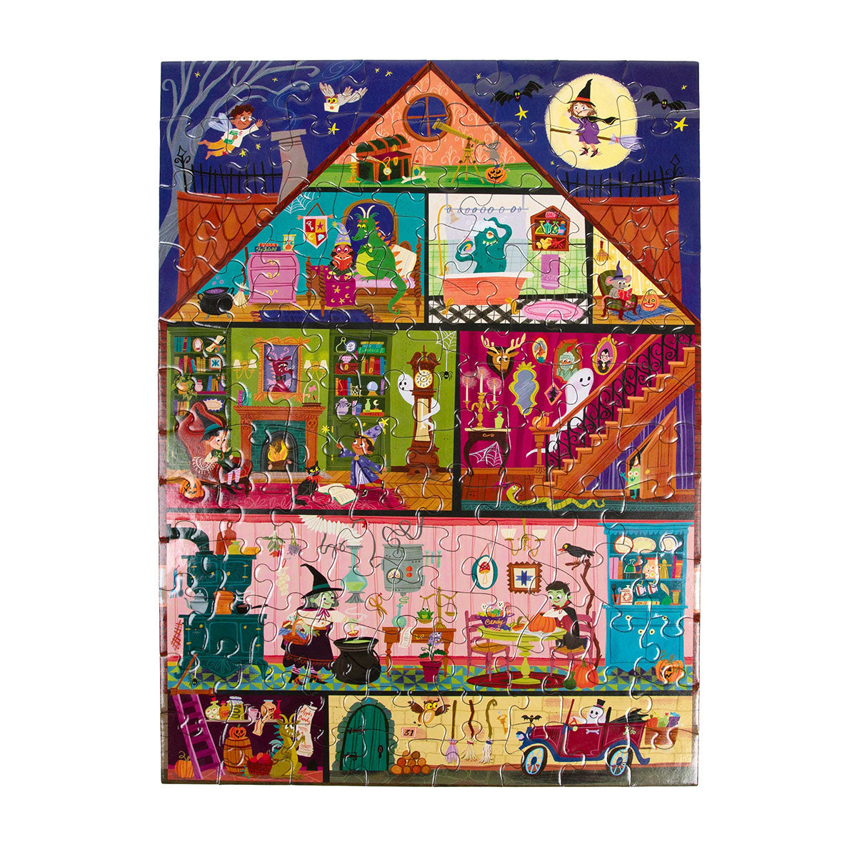 eeBoo Haunted House 100 Piece Puzzle