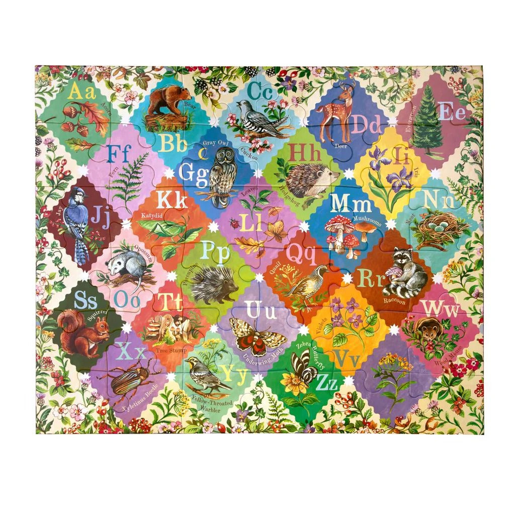 A is for Acorn - 36 Piece Giant Alphabet Puzzle - by eeBoo