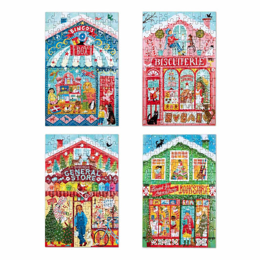 EeBoo Christmas Market 100 Piece Puzzles