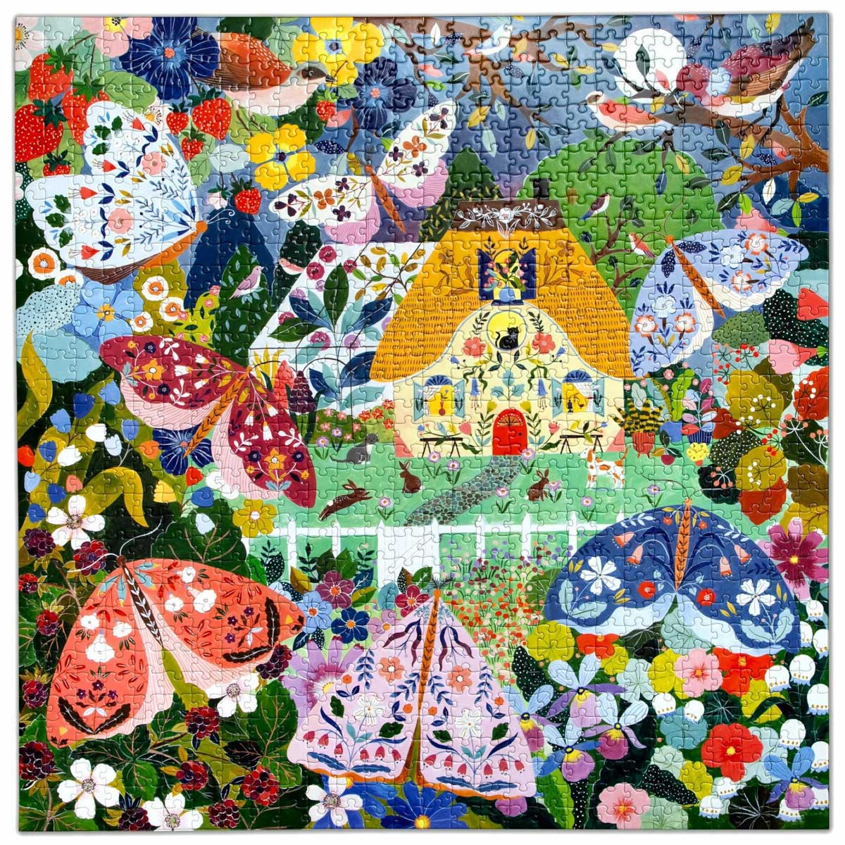 EeBoo Cottage at Dusk 1000 Piece Puzzle
