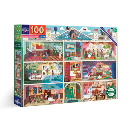 Explorers School of Magic - 100 Piece Puzzle - by eeBoo