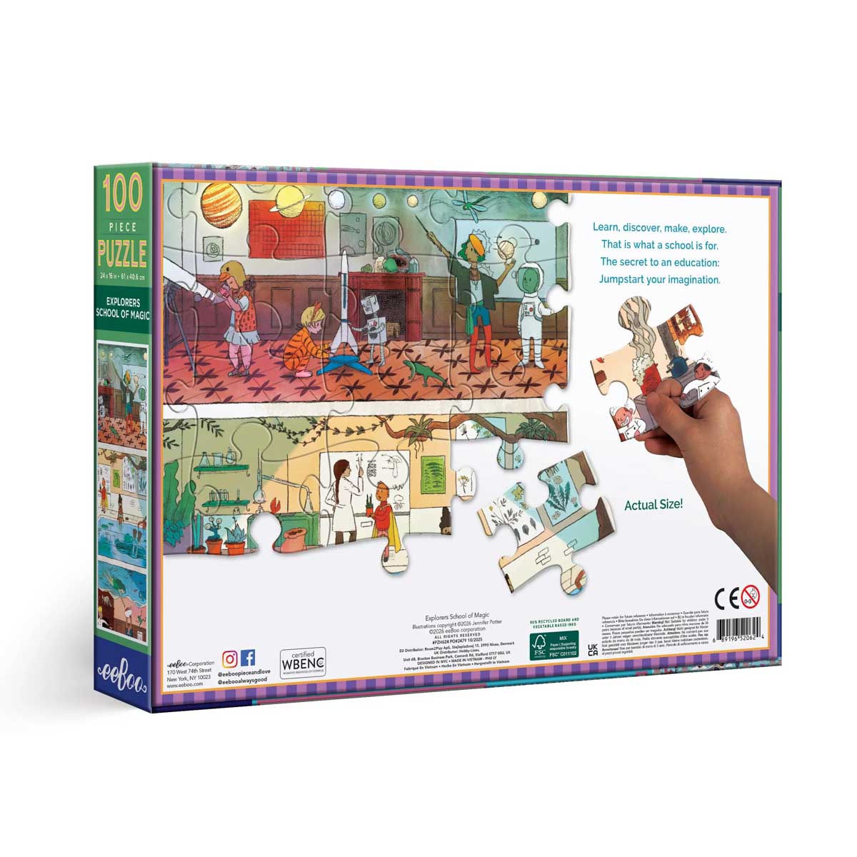 Explorers School of Magic - 100 Piece Puzzle - by eeBoo