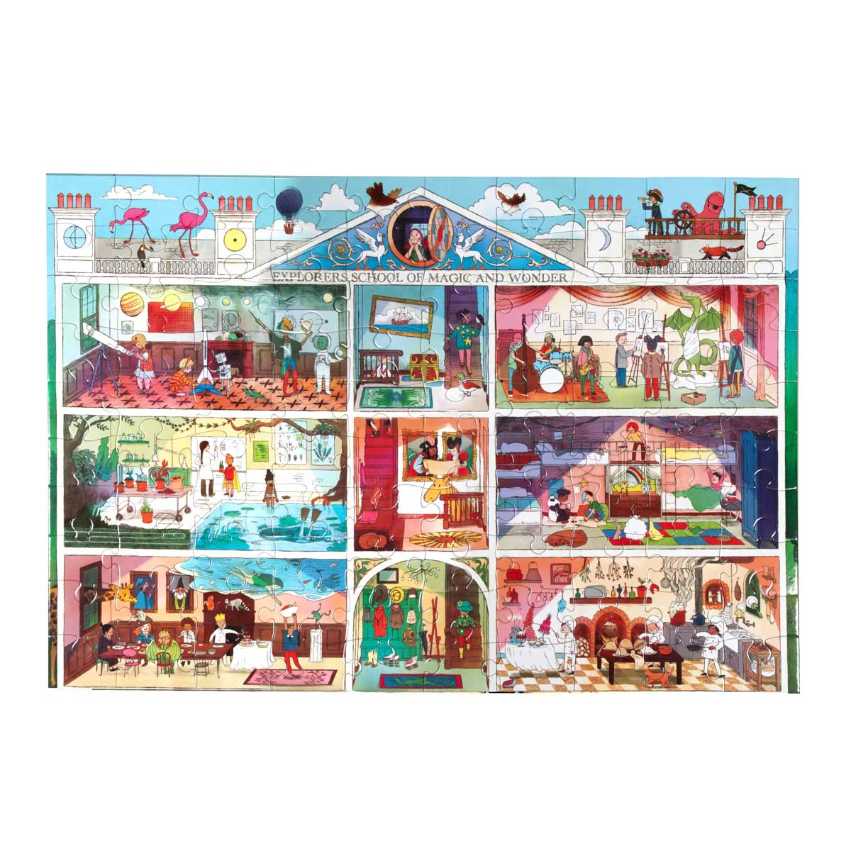 Explorers School of Magic - 100 Piece Puzzle - by eeBoo