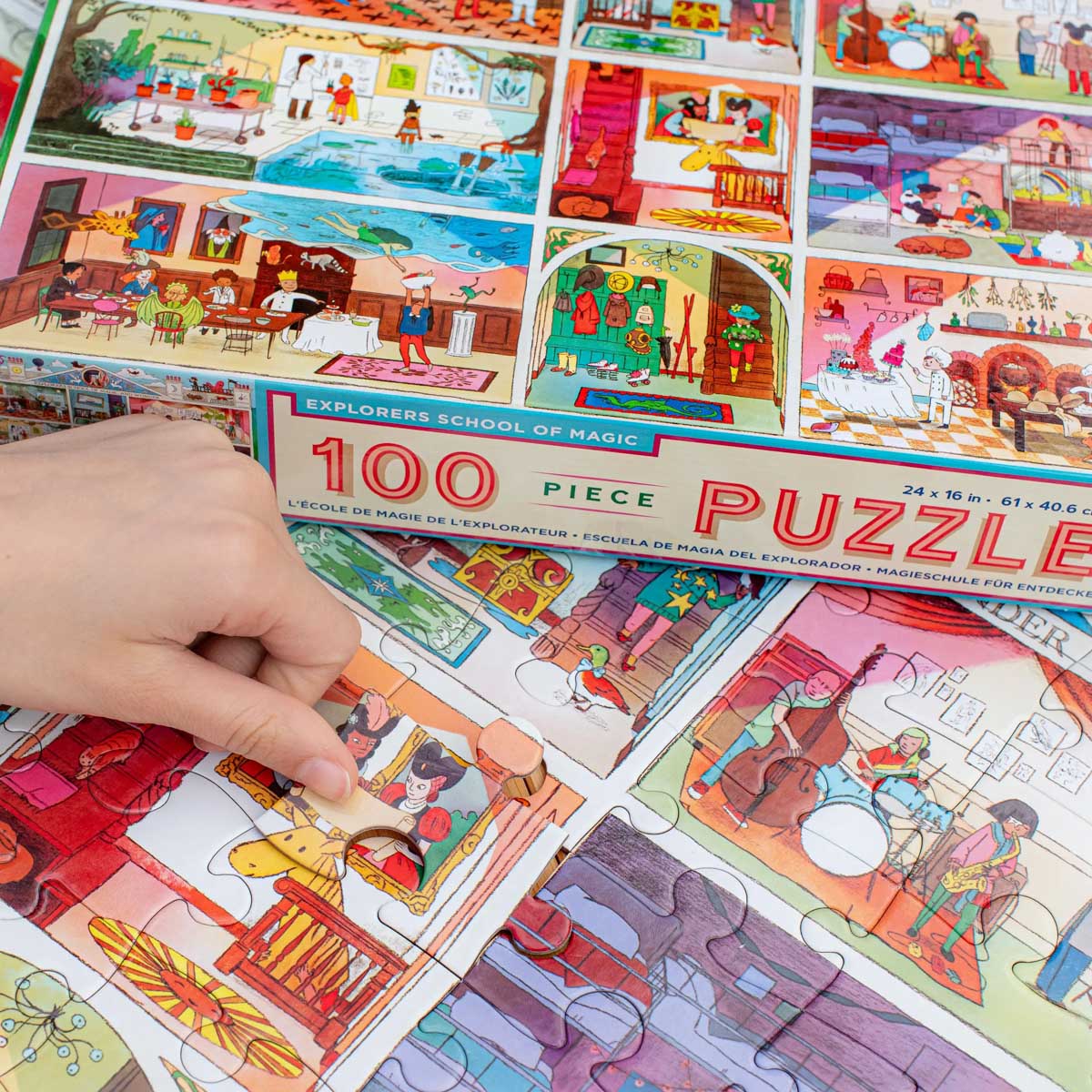 Explorers School of Magic - 100 Piece Puzzle - by eeBoo