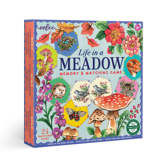 eeBoo Life in a Meadow Memory & Matching Game