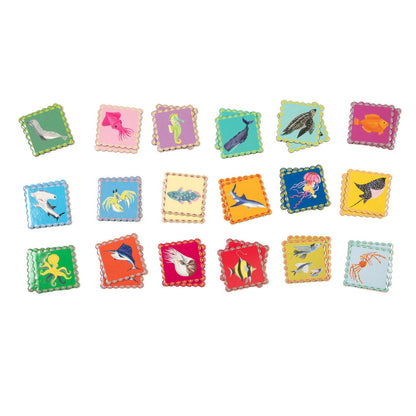 eeBoo Sea Little Memory & Matching Game