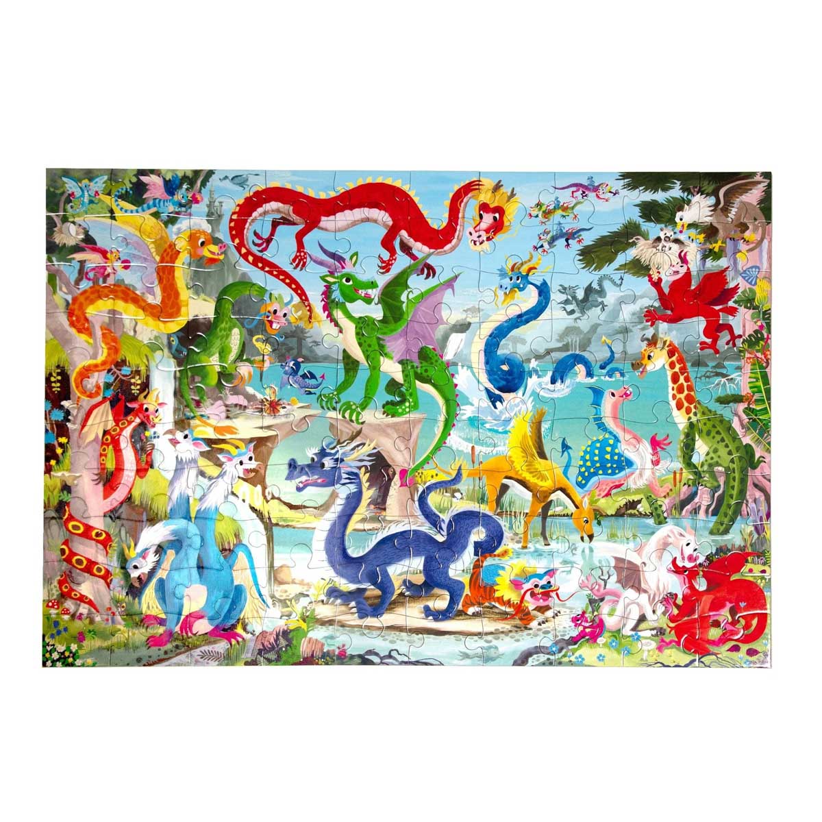 Love of Dragons - 100 Piece Puzzle - by eeBoo