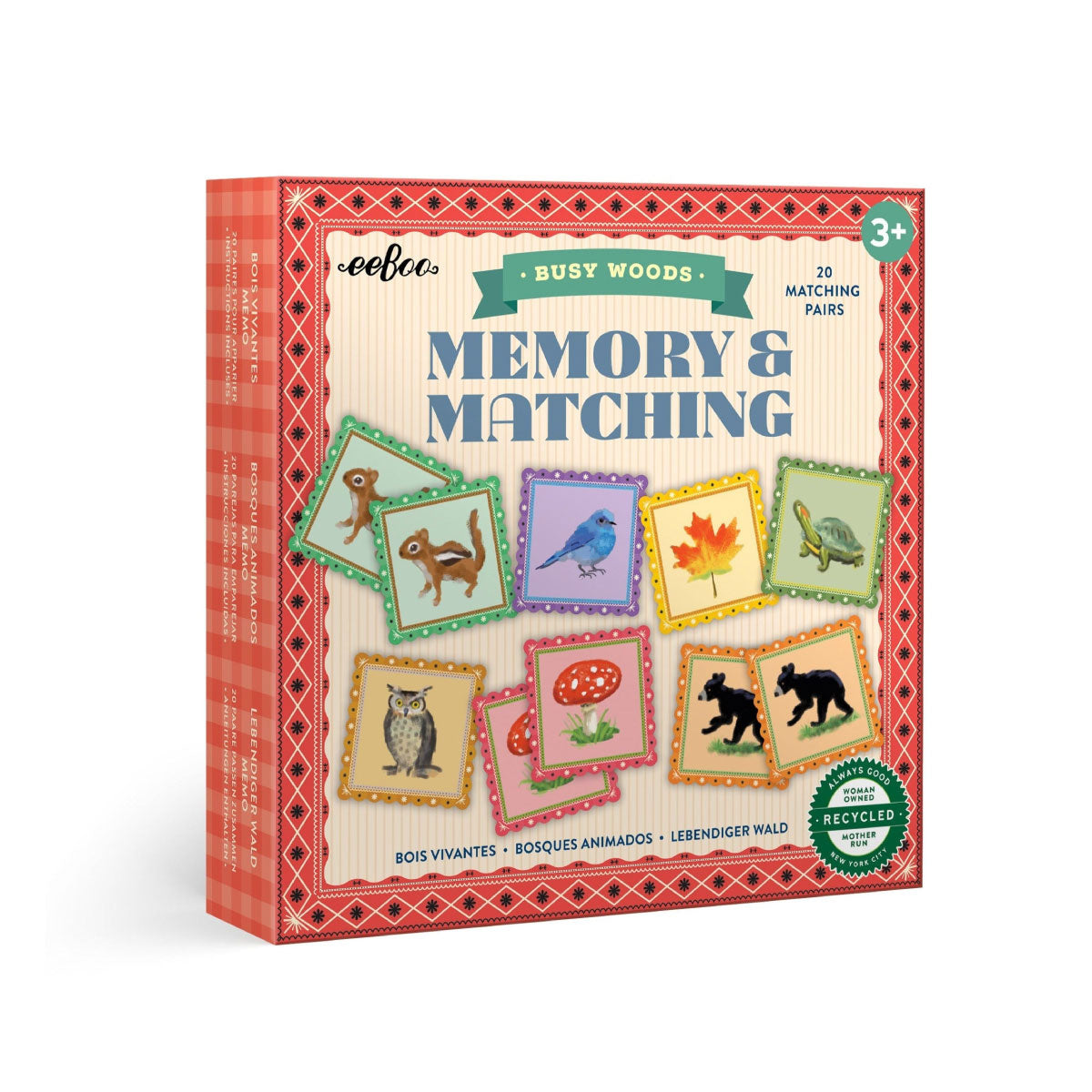 eeBoo Busy Woods Memory & Matching Game