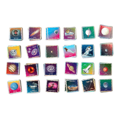 eeBoo Shiny Space Memory & Matching Game