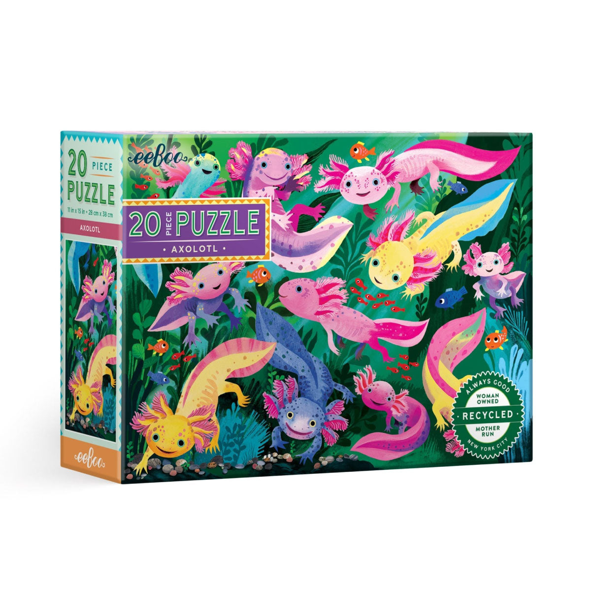 eeBoo Axolotl - 20 pc Jigsaw Puzzle