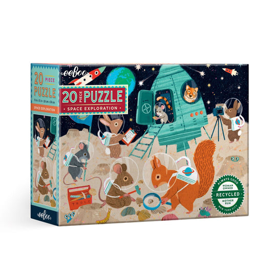 eeBoo Space Exploration - 20 pc Jigsaw Puzzle