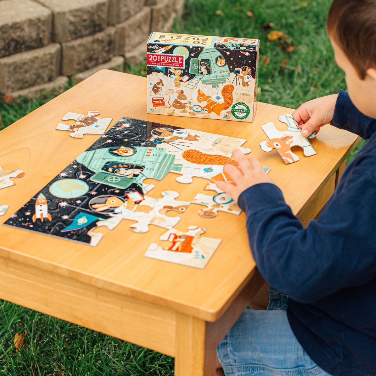 eeBoo Space Exploration - 20 pc Jigsaw Puzzle