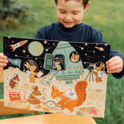 eeBoo Space Exploration - 20 pc Jigsaw Puzzle