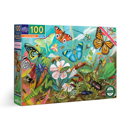 eeBoo Love of Bugs - 100 Piece Puzzle