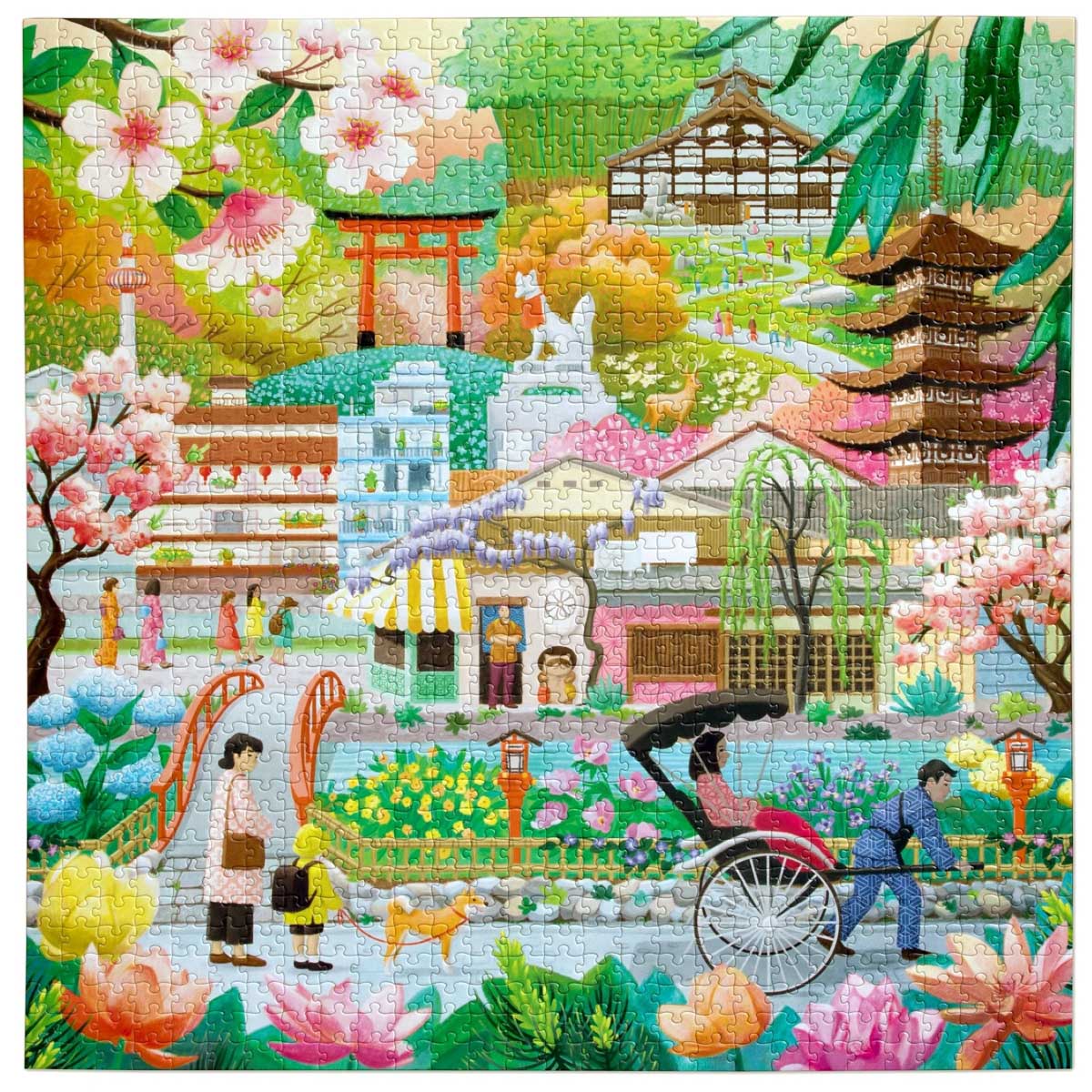 EeBoo Seasons in Kyoto 1000 Piece Puzzle