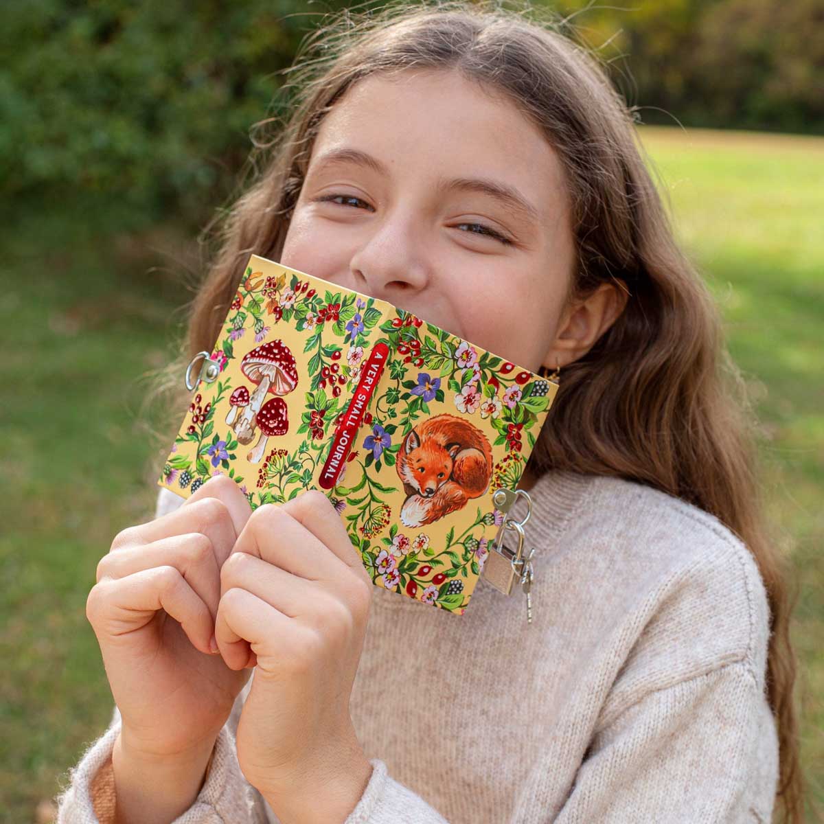 Very Small Journal with lock - Meadow by Clare Therese Gray - from eeBoo