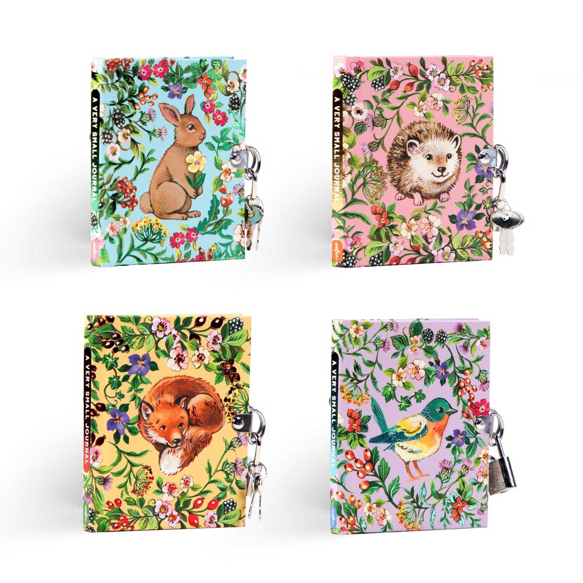 Very Small Journal with lock - Meadow by Clare Therese Gray - from eeBoo