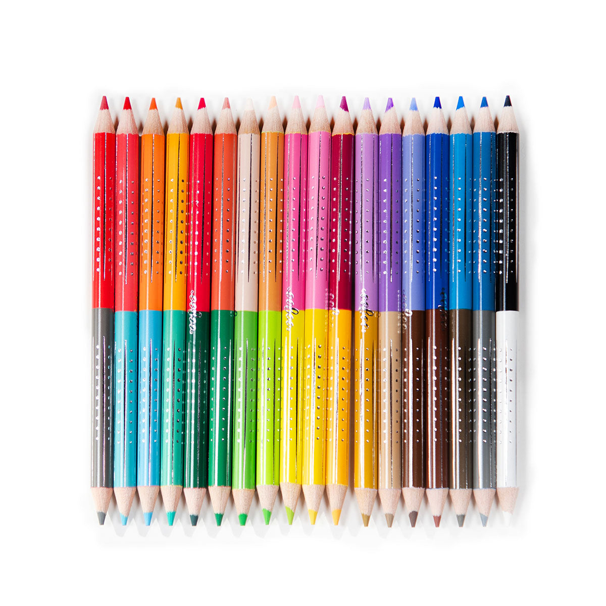 eeBoo Rainbow 18 Double-Sided Watercolor Pencils in 36 vibrant colors