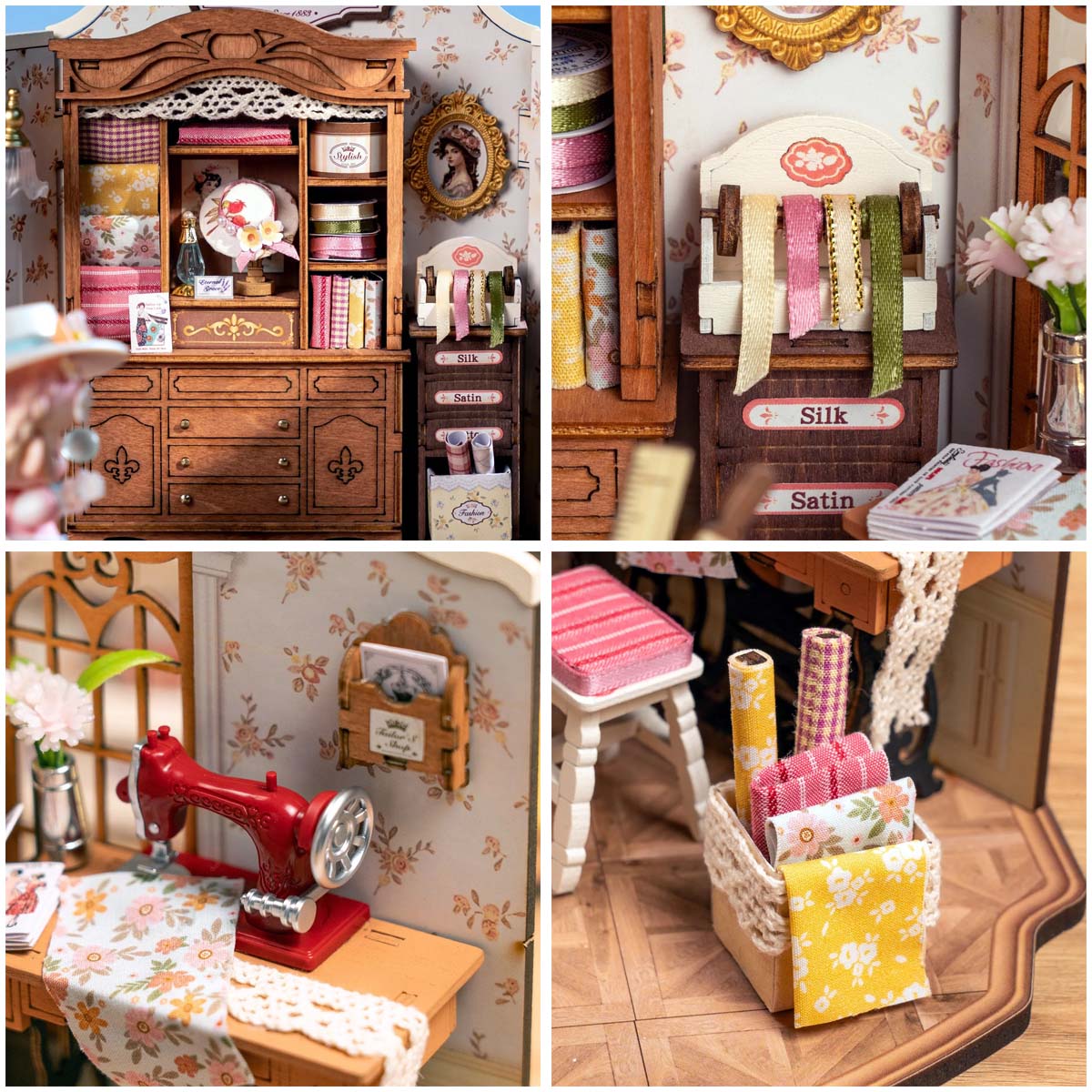 DIY Miniature House Kit - Elsa's Tailoring - Hands Craft