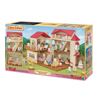 Red Roof Country Home with Secret Attic Playroom