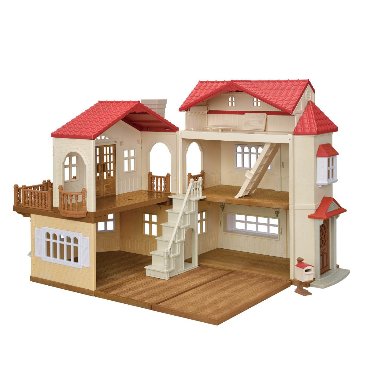 Red Roof Country Home with Secret Attic Playroom