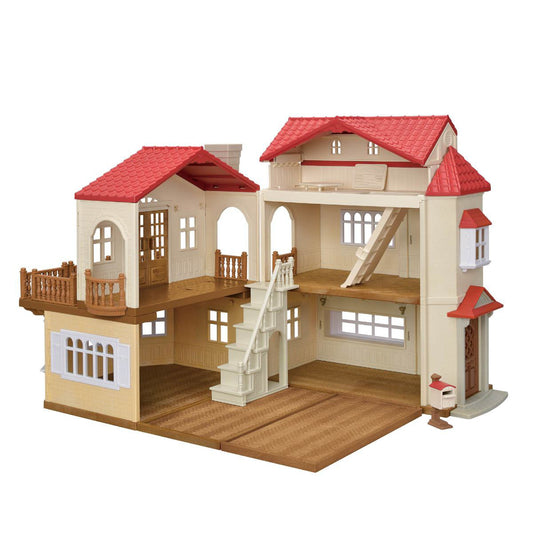 Red Roof Country Home with Secret Attic Playroom