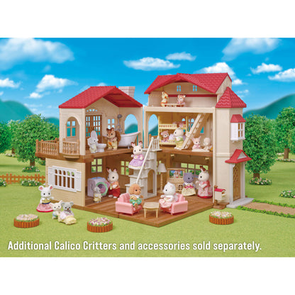 Red Roof Country Home Gift Set with Secret Attic Playroom