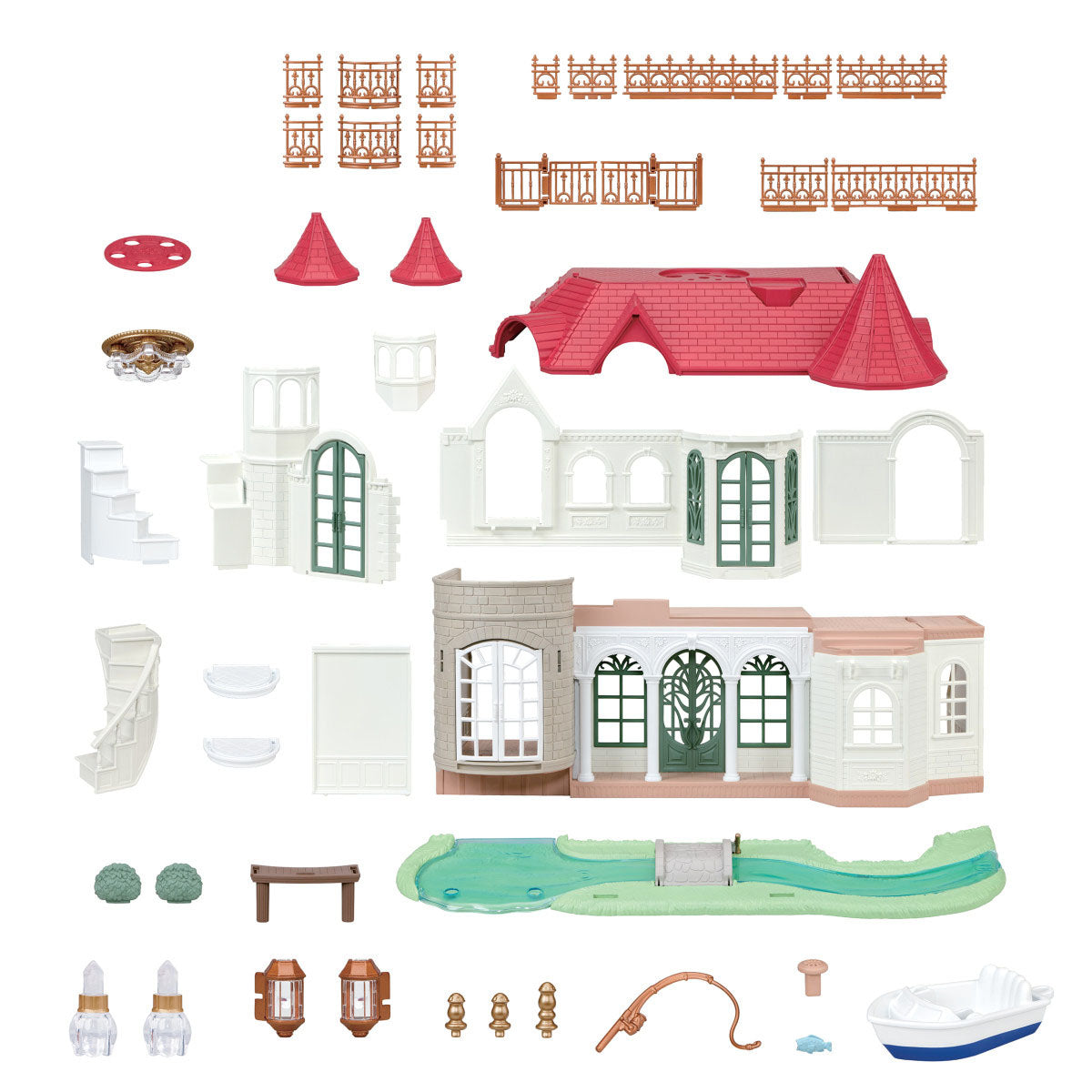 Calico Critters Red Roof Riverside Manor