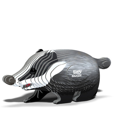 Eugy Badger 3-D Cardboard Model Kit