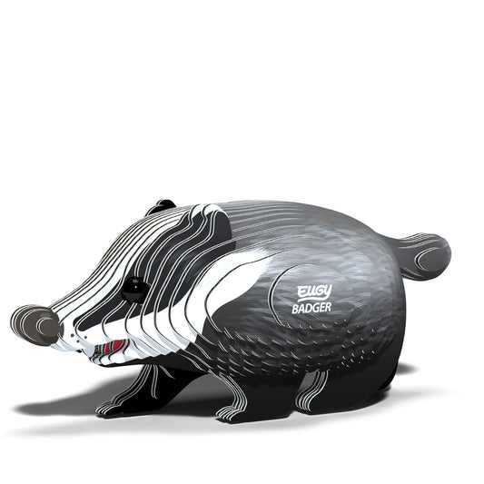 Eugy Badger 3-D Cardboard Model Kit