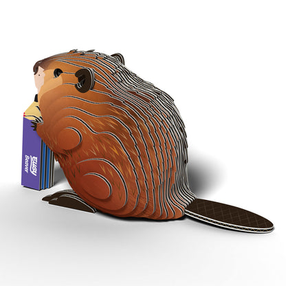 Eugy Beaver 3-D Cardboard Model Kit