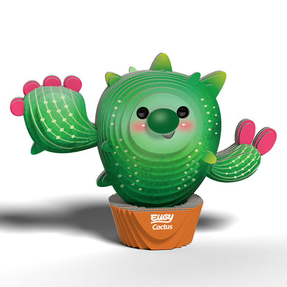 Eugy Cactus 3-D Cardboard Model Kit