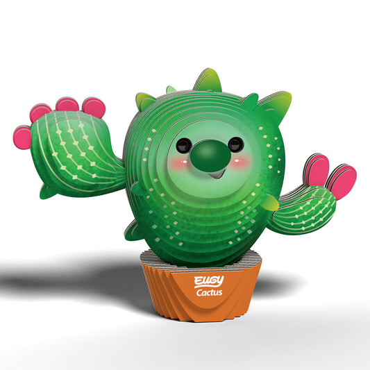 Eugy Cactus 3-D Cardboard Model Kit