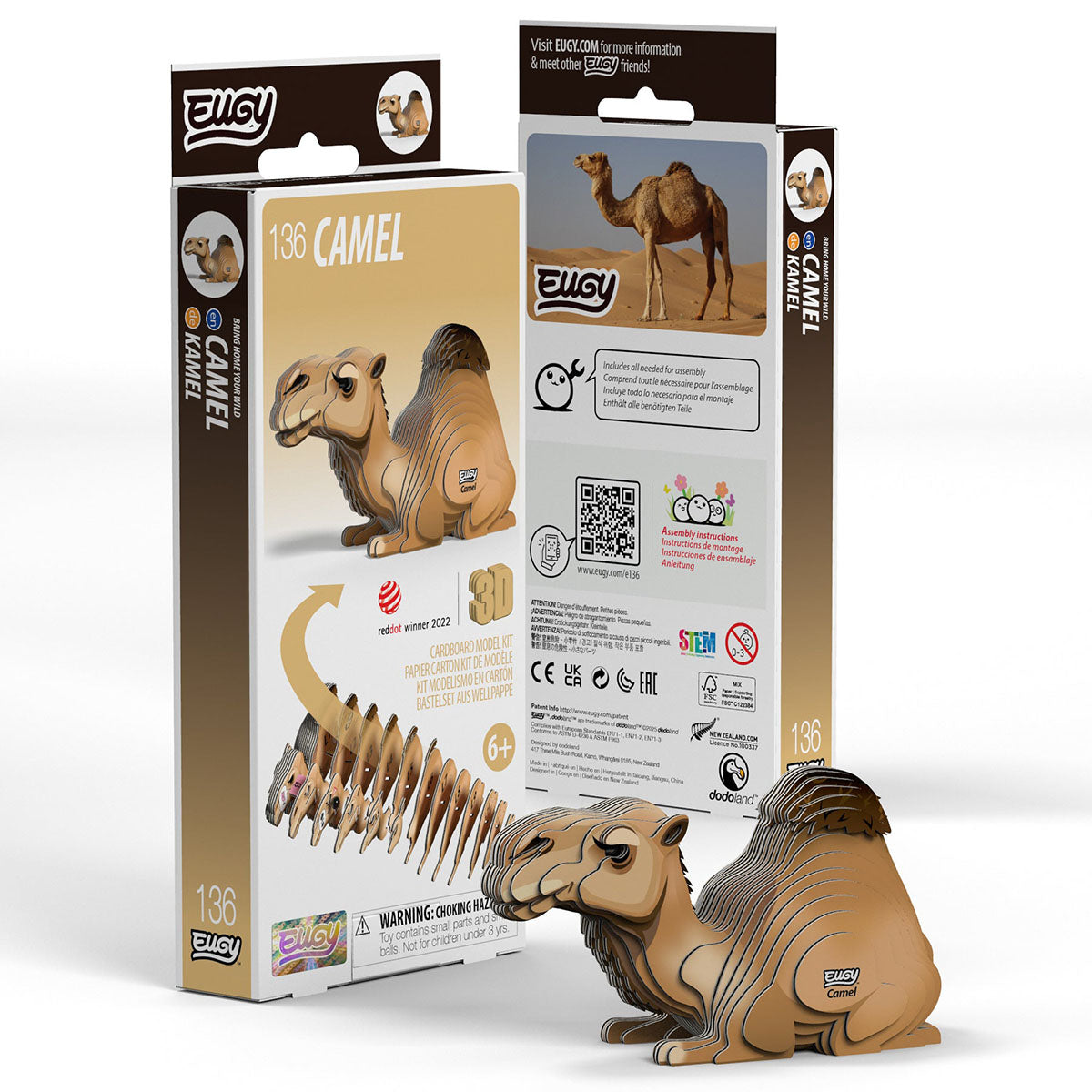 Eugy Camel 3-D Cardboard Model Kit