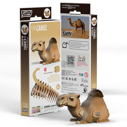 Eugy Camel 3-D Cardboard Model Kit