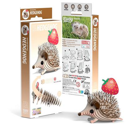 Eugy Hedgehog 3-D Cardboard Model Kit