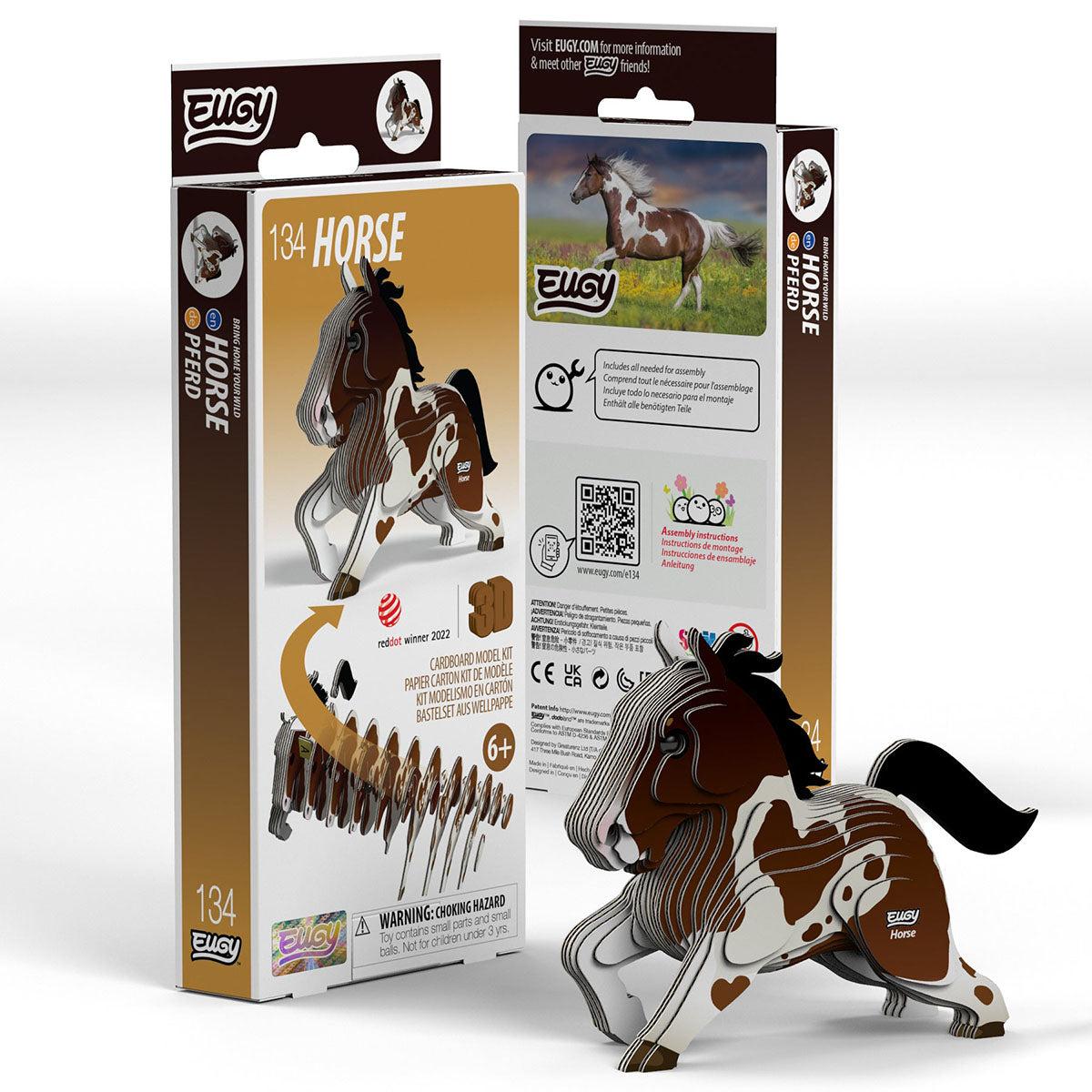 Eugy Horse 3-D Cardboard Model Kit