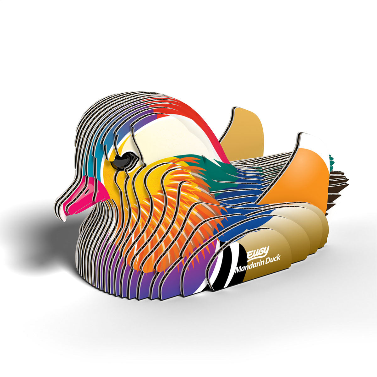 Eugy Mandarin Duck 3-D Cardboard Model Kit