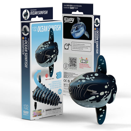Eugy Ocean Sunfish 3-D Cardboard Model Kit