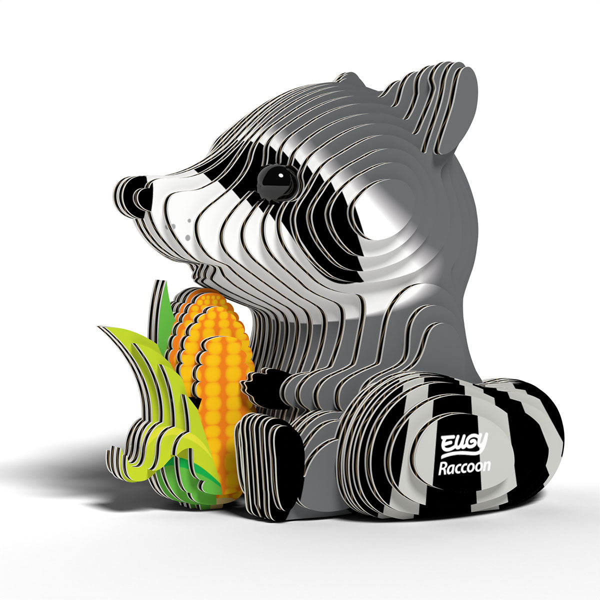 Eugy Raccoon 3-D Cardboard Model Kit