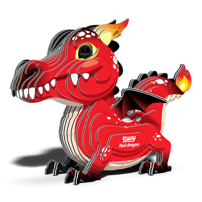 Eugy Red Dragon 3-D Cardboard Model Kit