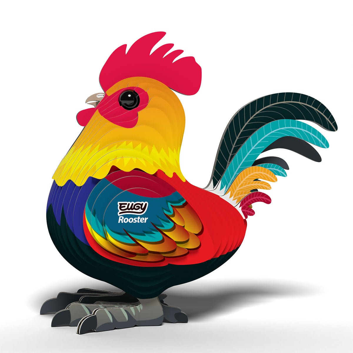 Eugy Rooster 3-D Cardboard Model Kit