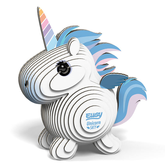 Eugy Unicorn Sky 3-D Cardboard Model Kit