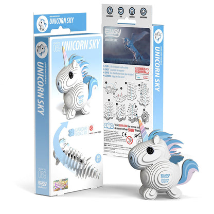 Eugy Unicorn Sky 3-D Cardboard Model Kit